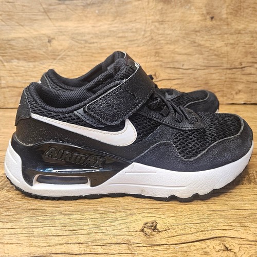 Nike Air Max Systm Black white slip on sneaker size 1 youth - Picture 9 of 10