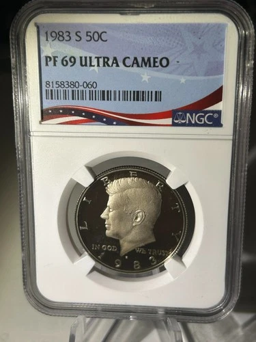 1983 S Kennedy Half Dollar PF-69 Ultra Cameo NGC graded Beauty