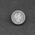 1916 BARBER Dime US Silver