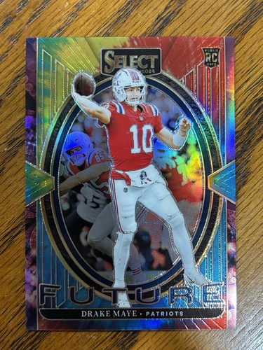 2024 PANINI SELECT SELECT FUTURE TIE-DYE PRIZM #5 DRAKE MAYE ROOKIE /25