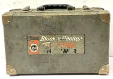 Vintage Black & Decker Wooden Storage Carry Case ONLY for Electric Hammer Drill
