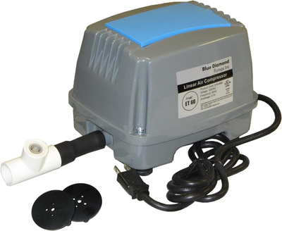 #ad Blue Diamond ET60 Septic Linear Air Pump W Free Back Pressure Safety Valve Maxi $192.28