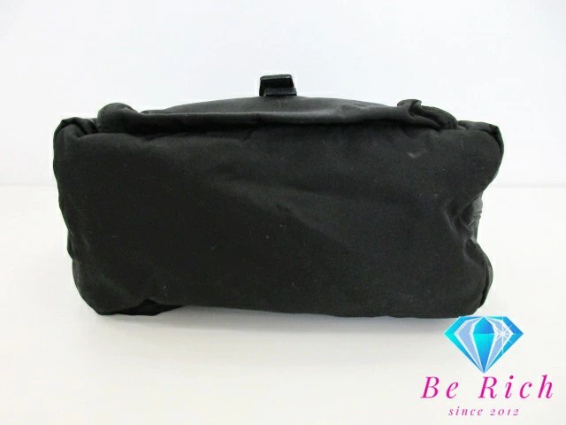 PRADA Shoulder Bag BT8994 Black Nylon Leather Triangle Plate Logo Pocono Crossbo thumbnail 3