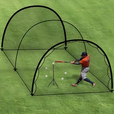 Baseball Batting Cage for Backyard, Softball Cage Batting Net Portable with C...