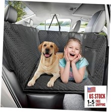 Dog Car Seat Cover for Trucks,Large Back Seat X-Large Black with Hard Bottom
