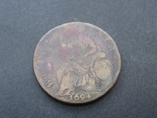 1694 William & Mary Half Penny Nice Collectable Condition 1/2d
