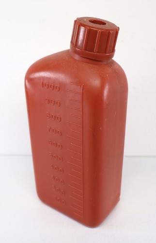 Vintage ASANUMA KING - Bottiglia chimica camera oscura 1000 ml Giappone - logo corona con tappo - Foto 2 di 3