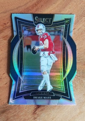 2024 Panini Select - Concourse Drake Maye #27 Silver Prizm Die - Cut Rookie