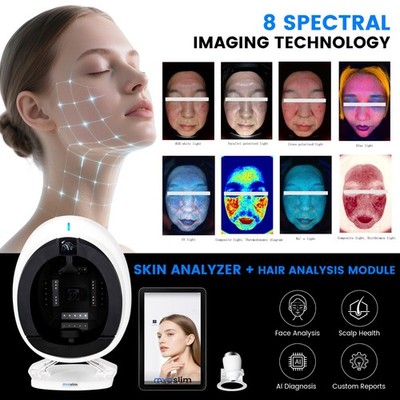 Q1Pro AI Skin Analyzer Skin and Scalp Analysis Digital Facial Scanner Machine