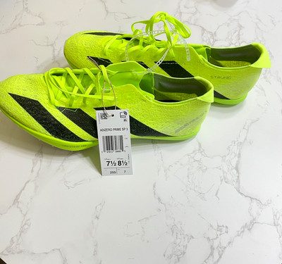 Adidas Adizero Prime SP 3 Strung Track Spikes Sz M 7.5/W 8.5 Lucid Lemon IH5800
