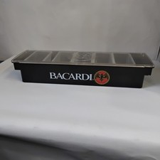 Bacardi Condiment Tray Bar Caddy 5 compartments Garnish Station Fruit