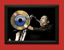John Coltrane Poster Art Wood Framed 45 Gold Record Display C3