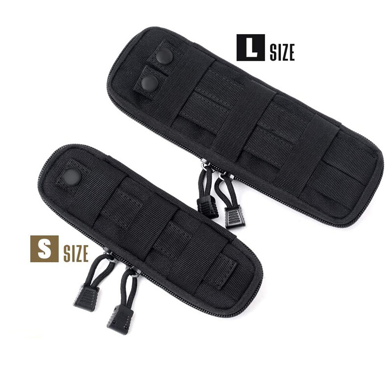 Tactical Military Knife Sheath Waist Pack EDC Tool Flashlight Holder ...