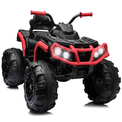 #ad #ad 24V Kids Ride on ATV 4 Wheeler Quad Car 4 6mph Top Speed with Lowamp;High Speed MP3 $159.99