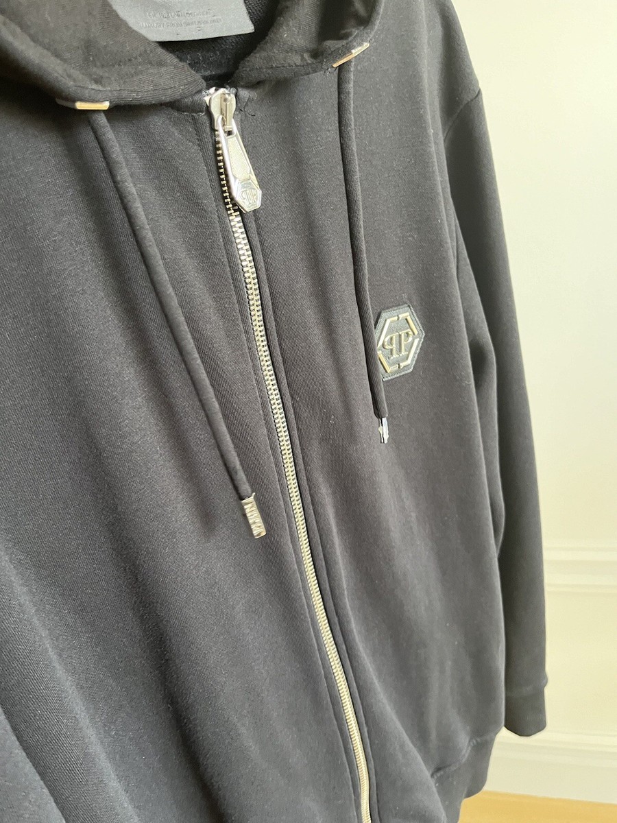 Philipp Plein Hoodie Sweatshirt “Skull” Rhinestone Crystal