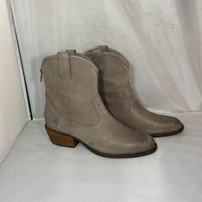 Born Wynd Western Bootie Black Leather 