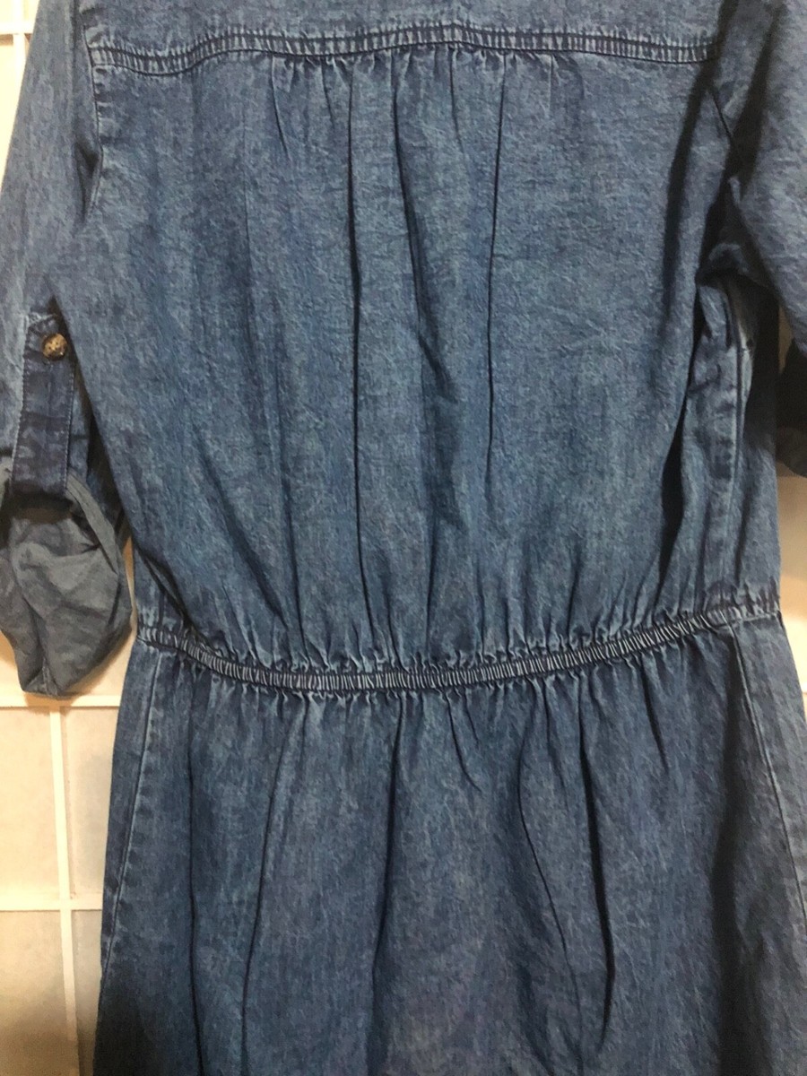 white christmas dresses Light Wash Denim Dress – New York & Company main image 1