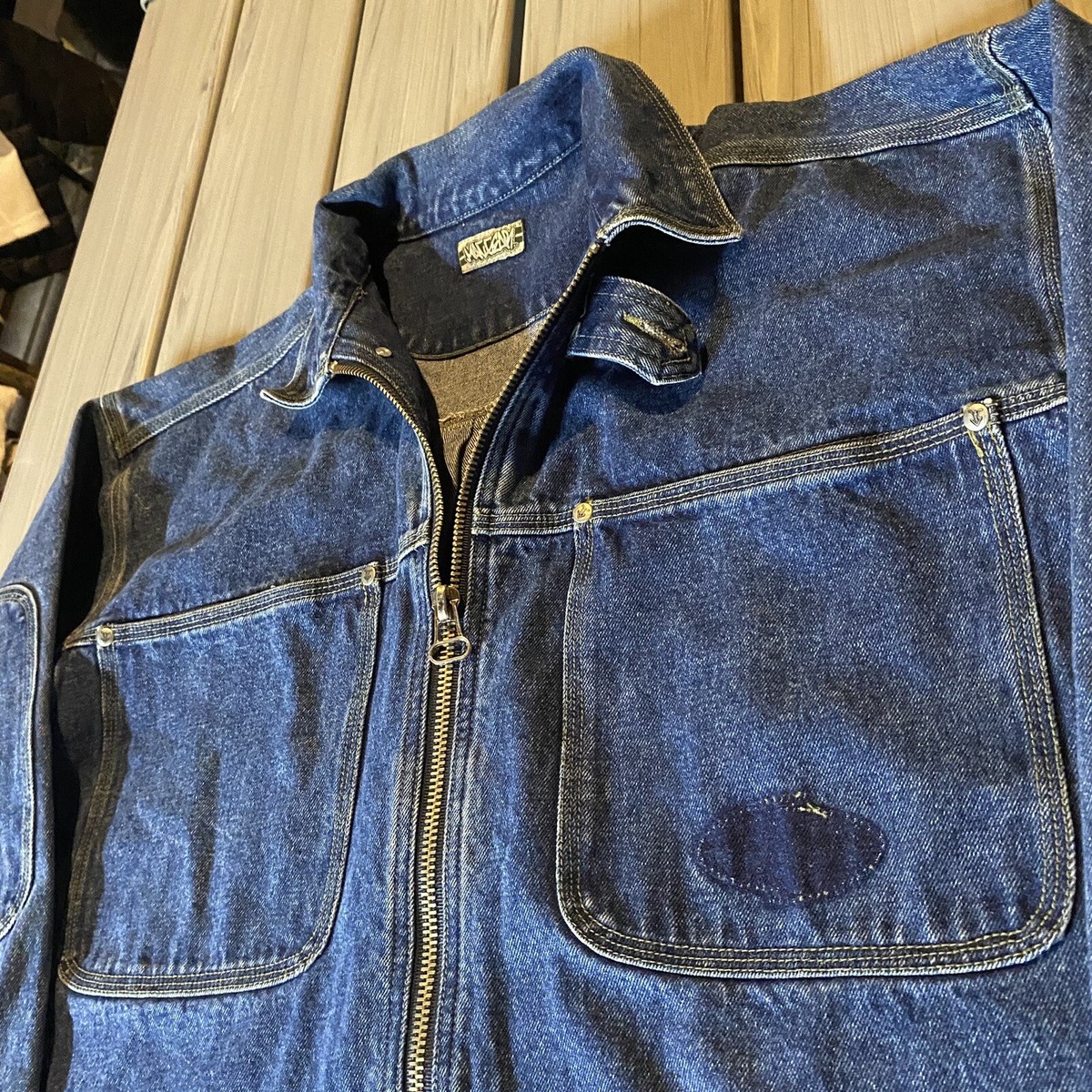 Vintage Macgear Denim Jean Jacket Baggy Skater 90s Rave Vintage Macgear Denim Jean Jacket Baggy Skater 90s Rave