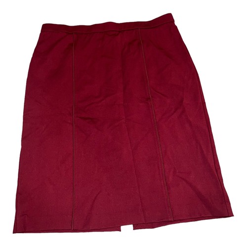 eloquii Stretch 9-to-5 Work Skirt Women's Size 20 Cabernet Red Original $69.95 - Picture 3 of 9