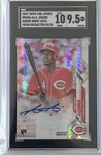 2020 Topps Chrome Update Aristides Aquino Prizm Rookie Auto 55/125 SGC 9.5 | 10
