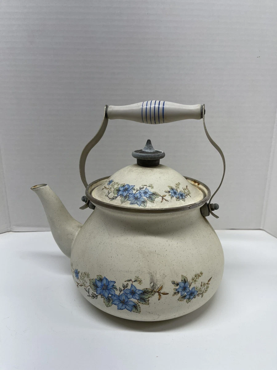 Vintage white cheap tea kettle