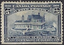 🍁Canada   #99 LSE    "CHAMPLAIN'S HABITATION"    Fine Used  1908  Issue   (A)