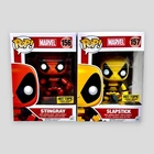 Funko Pop! Deadpool Stingray 156 & Slapstick 157 Hot Topic Exclusive SHELF WEAR