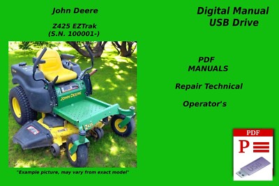 Z425 Accessory Rack John Deere Z425 Zero Turn Mower Technical Repair & Operator's Manual ...