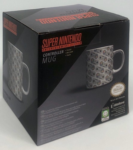 SNES Controller All Over Print Coffee Mug Tea Cup - Boxed Nintendo Super - Picture 2 of 3