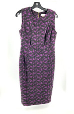Calvin Klein Women's Purple Sleeveless Stretch Party Cocktail Dress Size 8