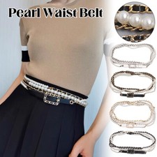 Pearl Bodychain Belt for Dresses Adjustable Dropship Corsets Waistband Belts NEW