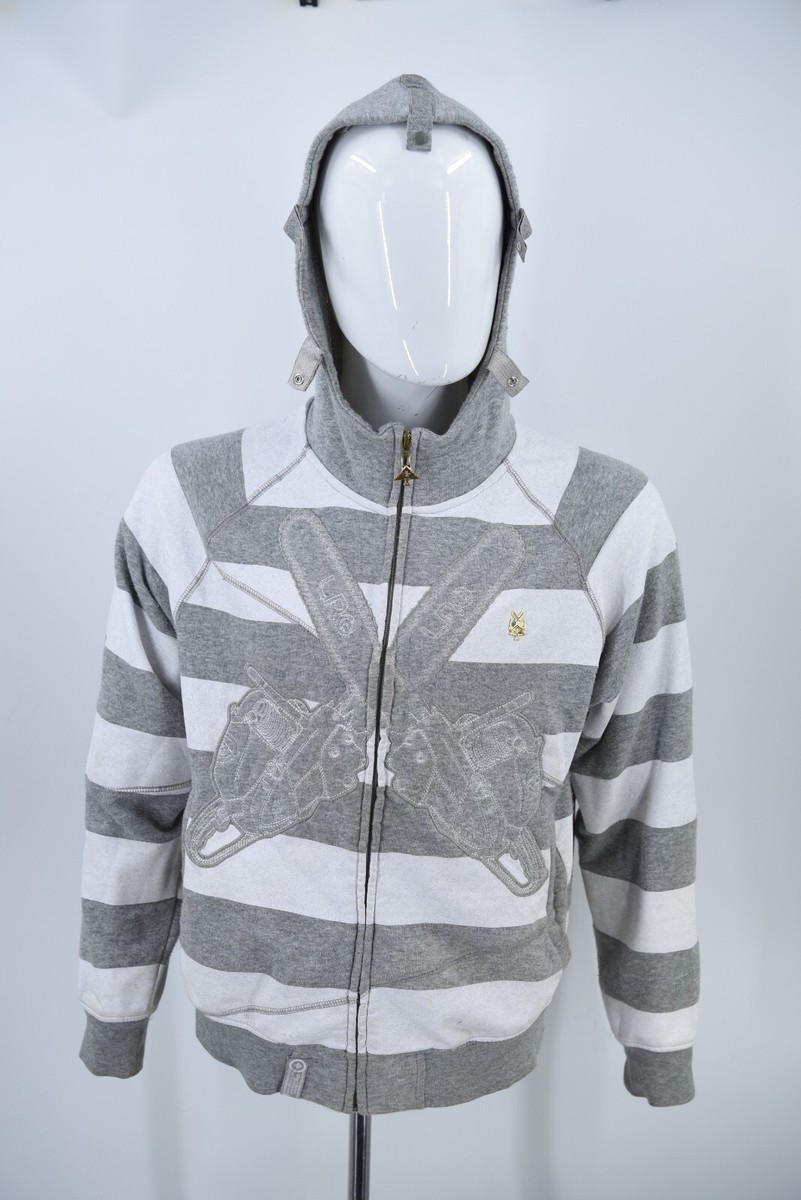 LRG Lifted Research Group Friday the 47th Striped Full Zip Hoodie