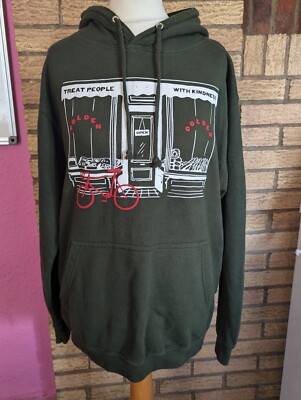 Harry Styles Hoodie Treat People With Kindness Golden Bakery Green Size  Small UK