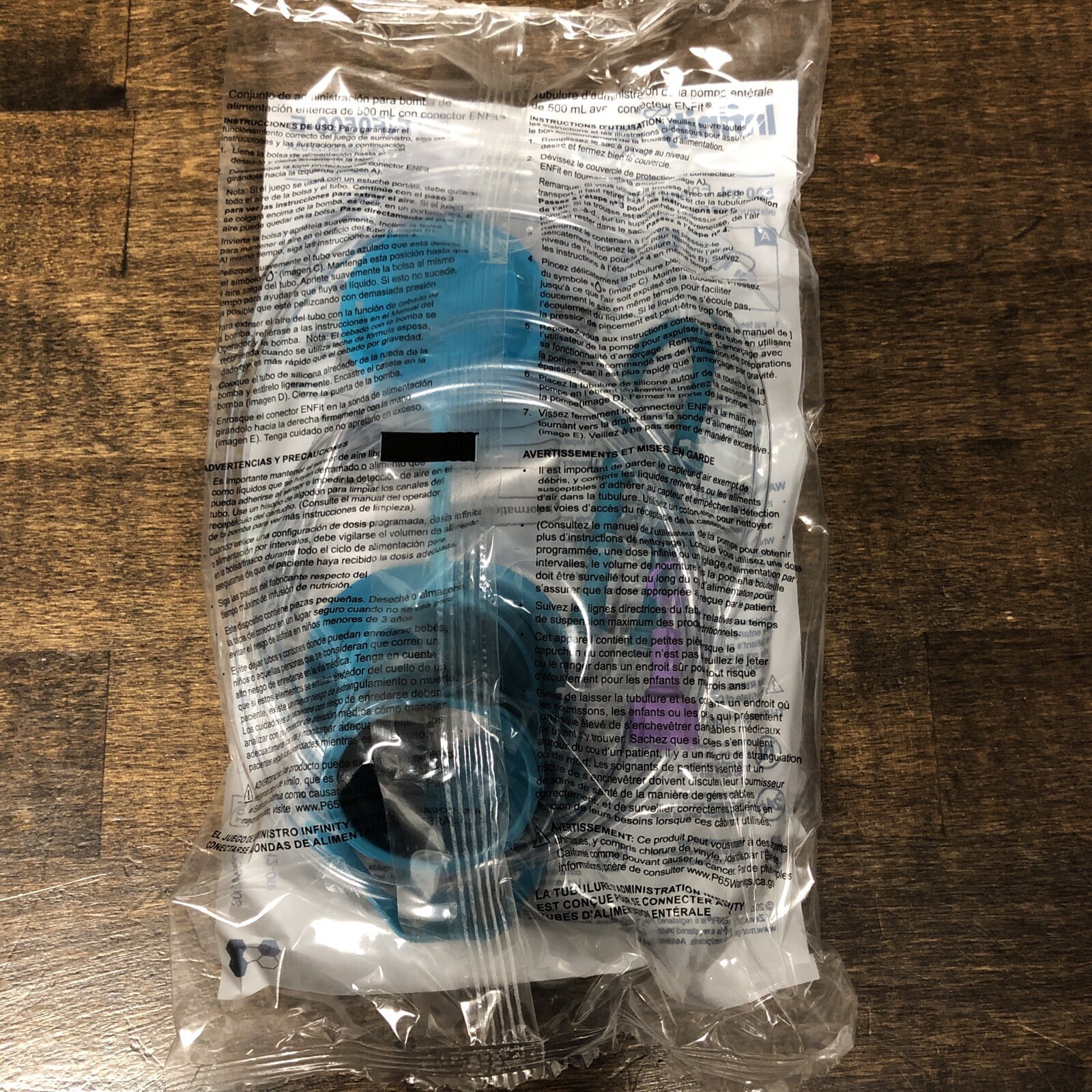 7 Infinity INF0500E Enteral Pump Delivery Set with ENFit Connector EXP