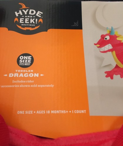 Hide & Eek Boutique Toddler Dragon Rider Costume Adjustable 18 months + New - Picture 10 of 11