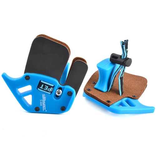 Archery Finger Guard Tab Hand Protector Gear Leather Recurve Bow Target Shooting - Picture 15 of 17