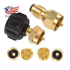 QCC1 Regulator Universal 1LB Propane Tank Refill Adapter Protect Sealed Cap Set