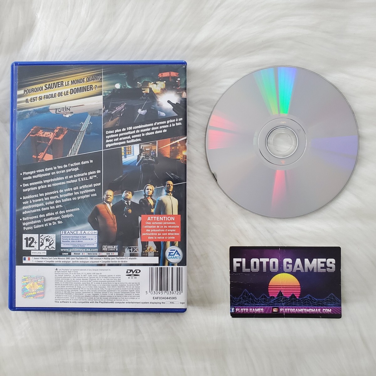 Jeu PS2 Goldeneye Au Service du Mal PlayStation 2 en boîte complet