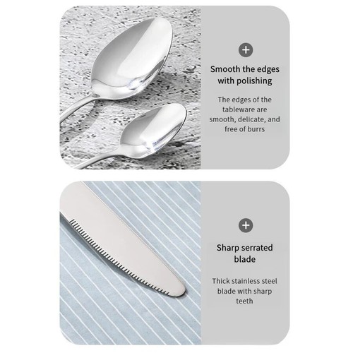 SMEG Stainless Steel 4 Piece Cutlery Set European Style Tableware - 1 Set - Picture 8 of 9