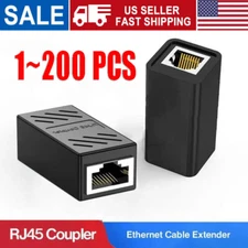 RJ45 Inline CouplerCat7/Cat6/Cat5e Ethernet Network lot Cable Extender Connector