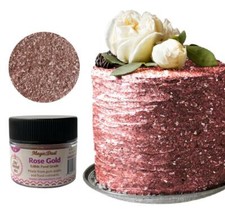 Edible Glitter dust ROSE GOLD 6 grams Magic dust , Kosher, Gluten free