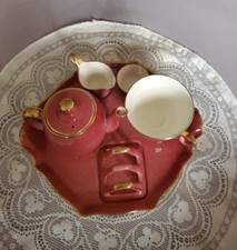 SET COLAZIONE COMPLETO ROYAL WINTON GRIMWADES ROSA SCREZIATO CON PORTA TOAST