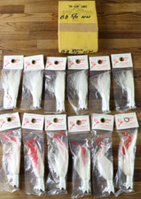 Vintage John C. Kremer No-Alibi Lures 4" 5/0 & 5" 7/0 Jig LOT OF 12