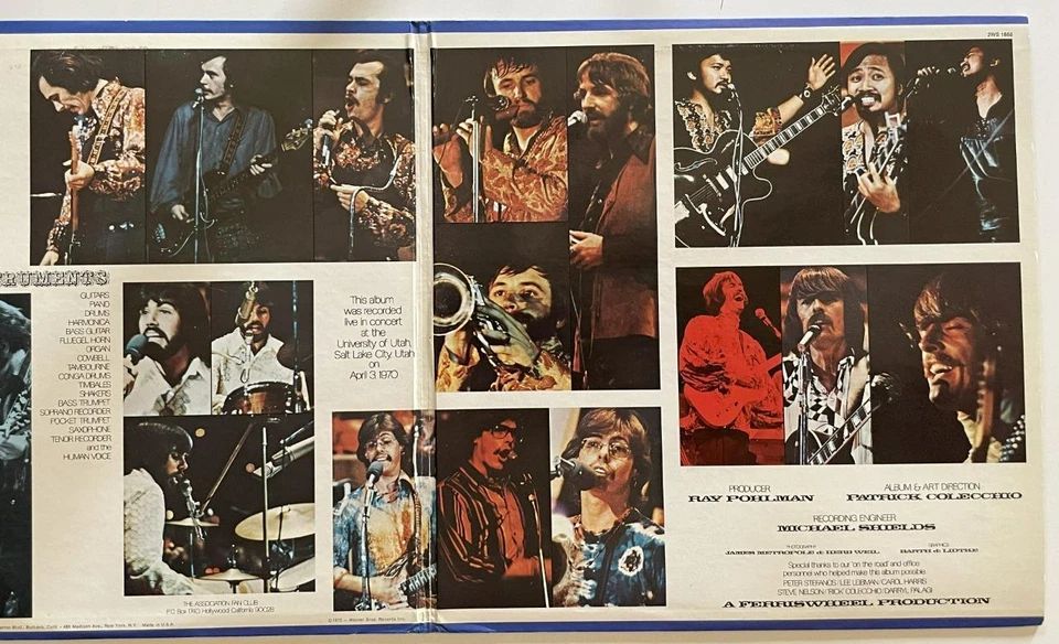 The Association "Live" dbl LP NM Warner Bros. Sunshine Pop Rock (1970) - Image 4 of 4