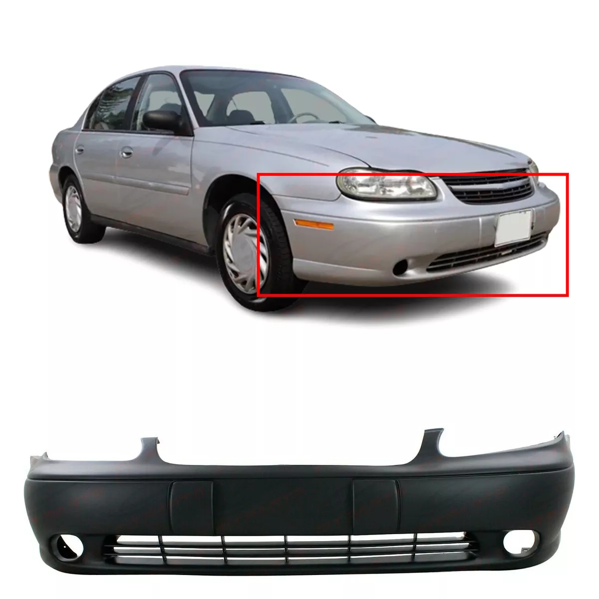 Front Bumper Cover For 1997 2005 Chevy Malibu and Classic 97 05 Sedan Primed