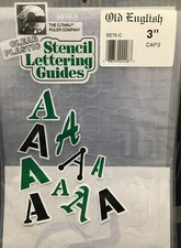 C-Thru Stencil Lettering Guide Old English 3" Item No. SE75-C