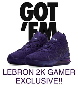 nike lebron 17 2k mens