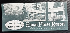 Royal Pines Resort, Mammoth Lakes, California Vintage Brochure 