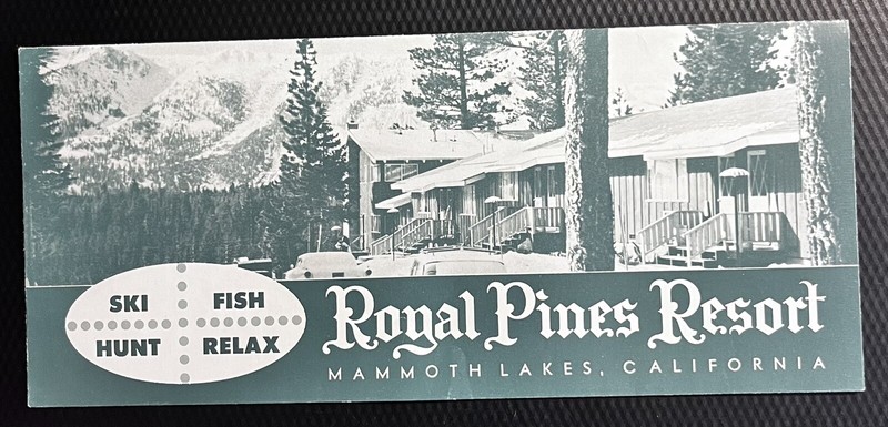 Royal Pines Resort, Mammoth Lakes, California Vintage Brochure 