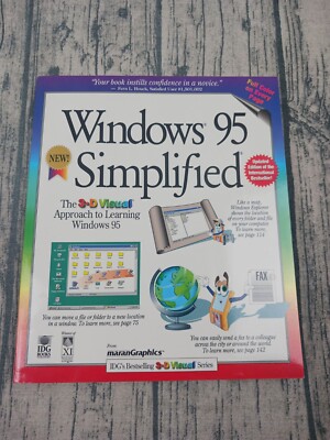 Windows 95 Simplified IDG's Bestselling 3-D Visual Series MaranGraphics 1995 HTF